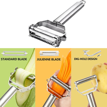 Kitchen Vegetable Peeler Stainless Steel Potato Peeler Slicer Korean Carrot